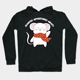 Scarfed Adventures Await! Christmas, winter season Hoodie